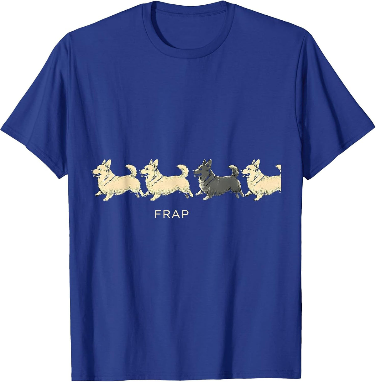 Frap Funny Corgi Dog Lover Corgi Mom Dad T-Shirt - Royal Blue