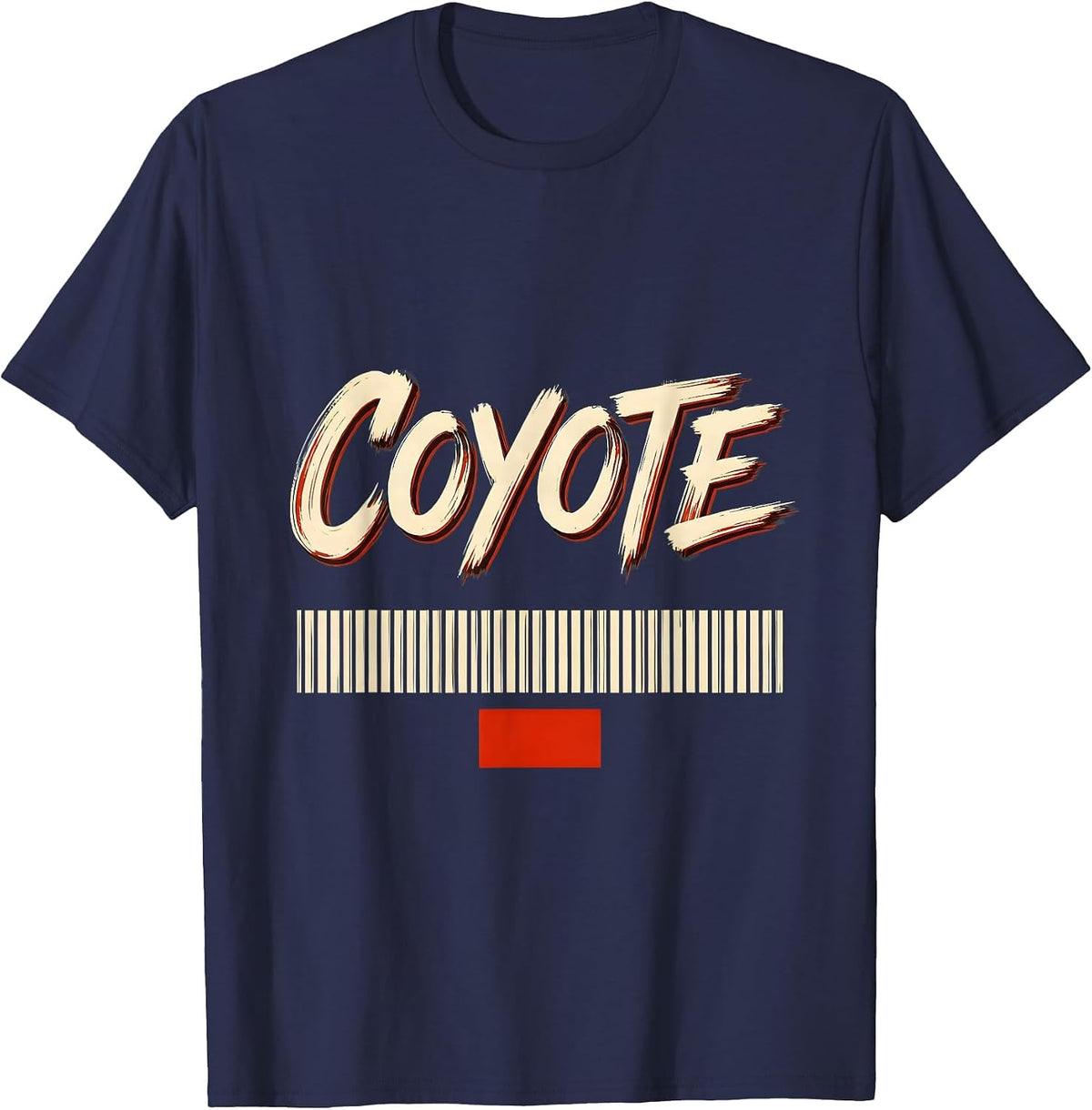 Men's COYOTE Funny Vintage Retro Coyote V8 Engine Gearheads T-Shirt - Navy Blue
