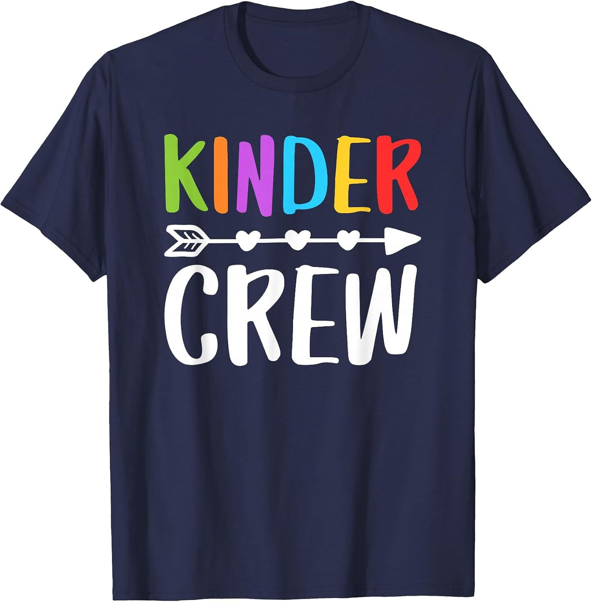 Children's Crew T-Shirt Nursery Teacher Student Shirt T-Shirt - Navy Blue