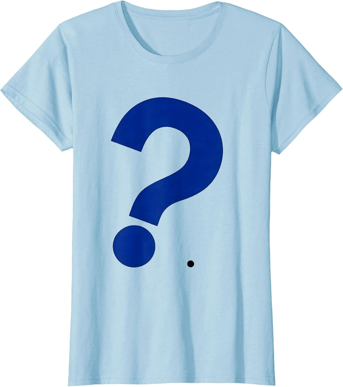 Question Mark Punctuation Humor Grammar Teacher Gift T-Shirt - Baby Blue