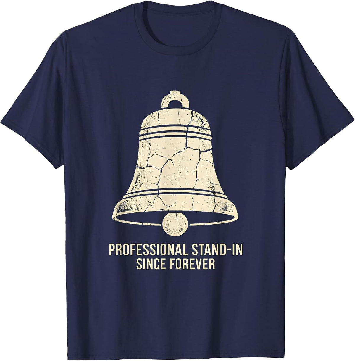 Substitute Teacher Professional Stand-In Design T-Shirt - Navy Blue