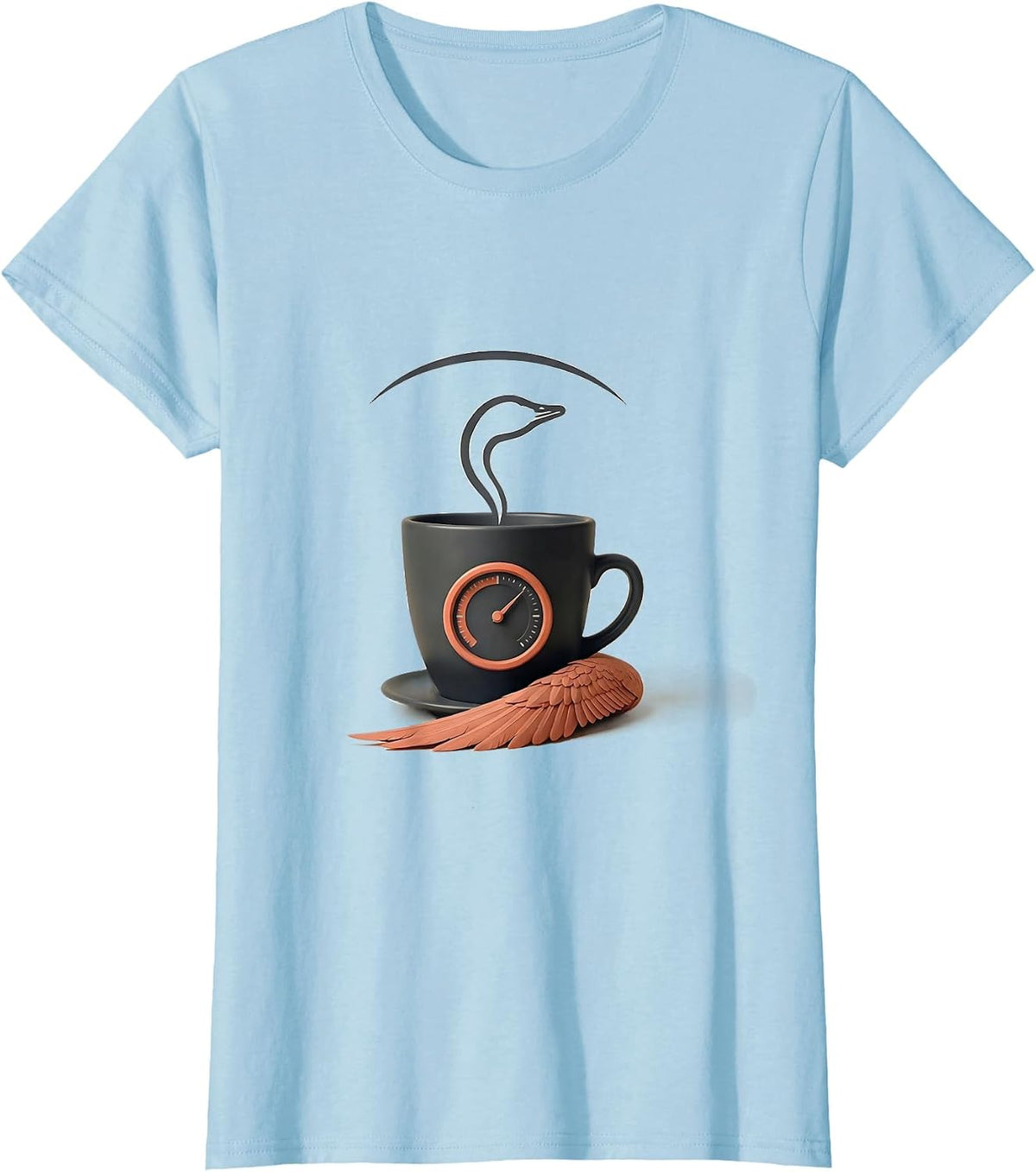 Silly Goose Scooter Mental Health Counselor Humor T-Shirt - Baby Blue