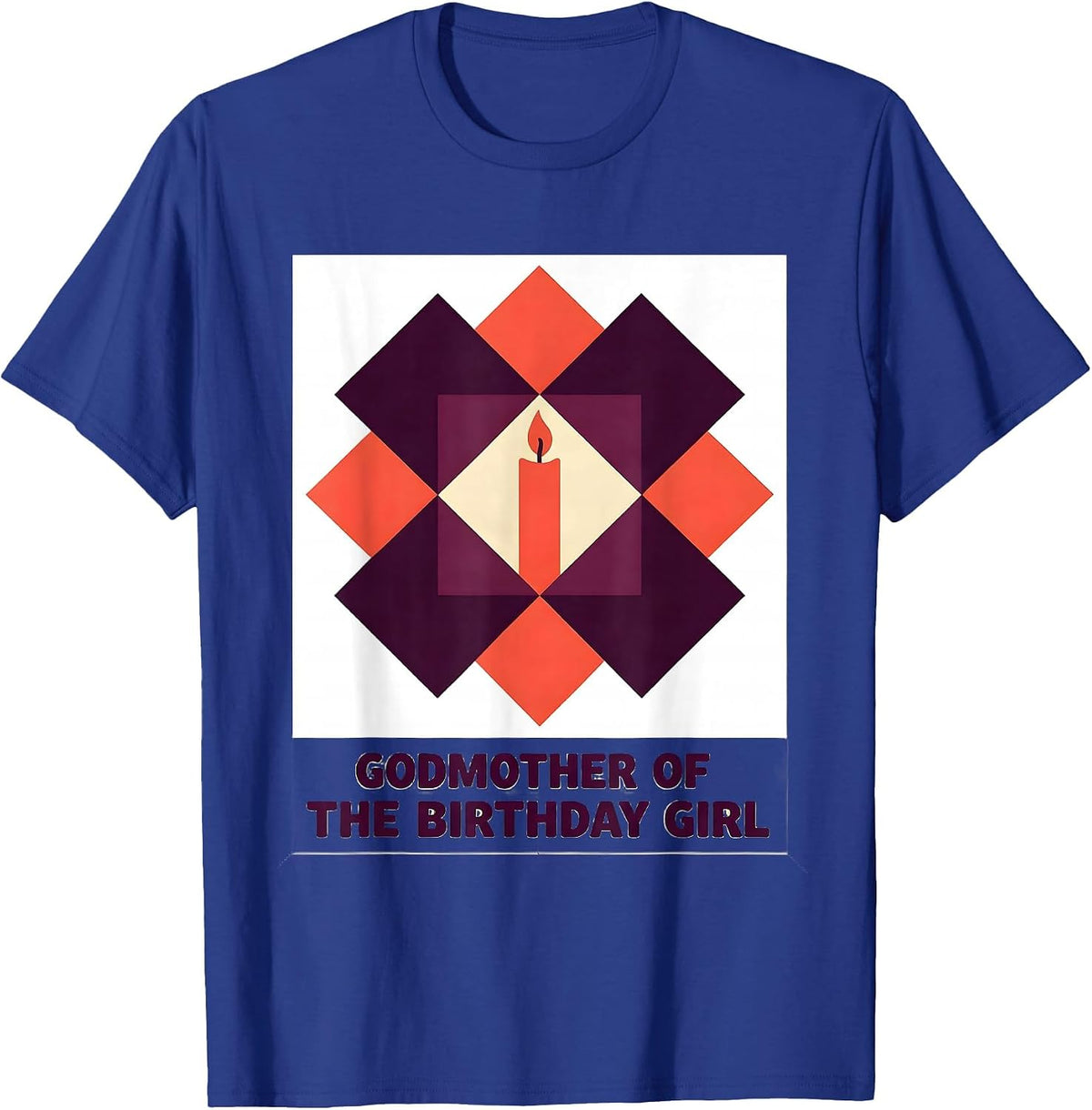 Men's Godmother Of The Birthday Girl Whimsical Family Pride T-Shirt - Royal Blue
