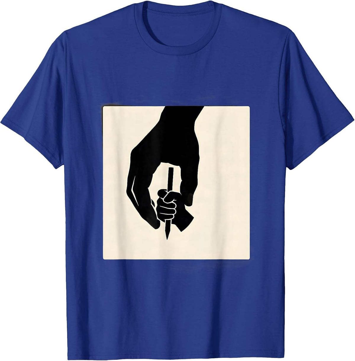 Men's Paraprofessional Hands Guiding Child Writing Desk T-Shirt - Royal Blue