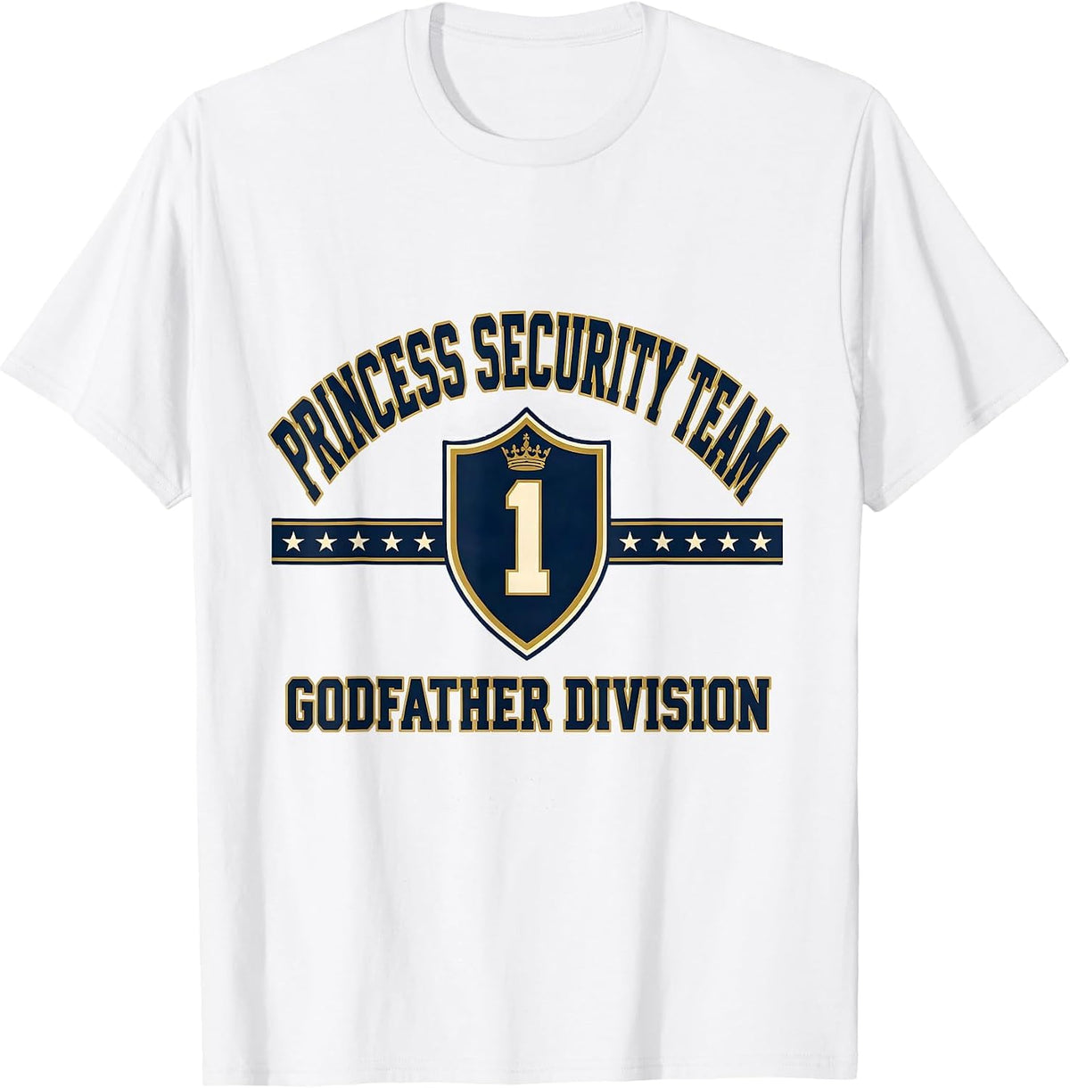 Men's Princess Security Team Godfather Division Family T-Shirt - White
