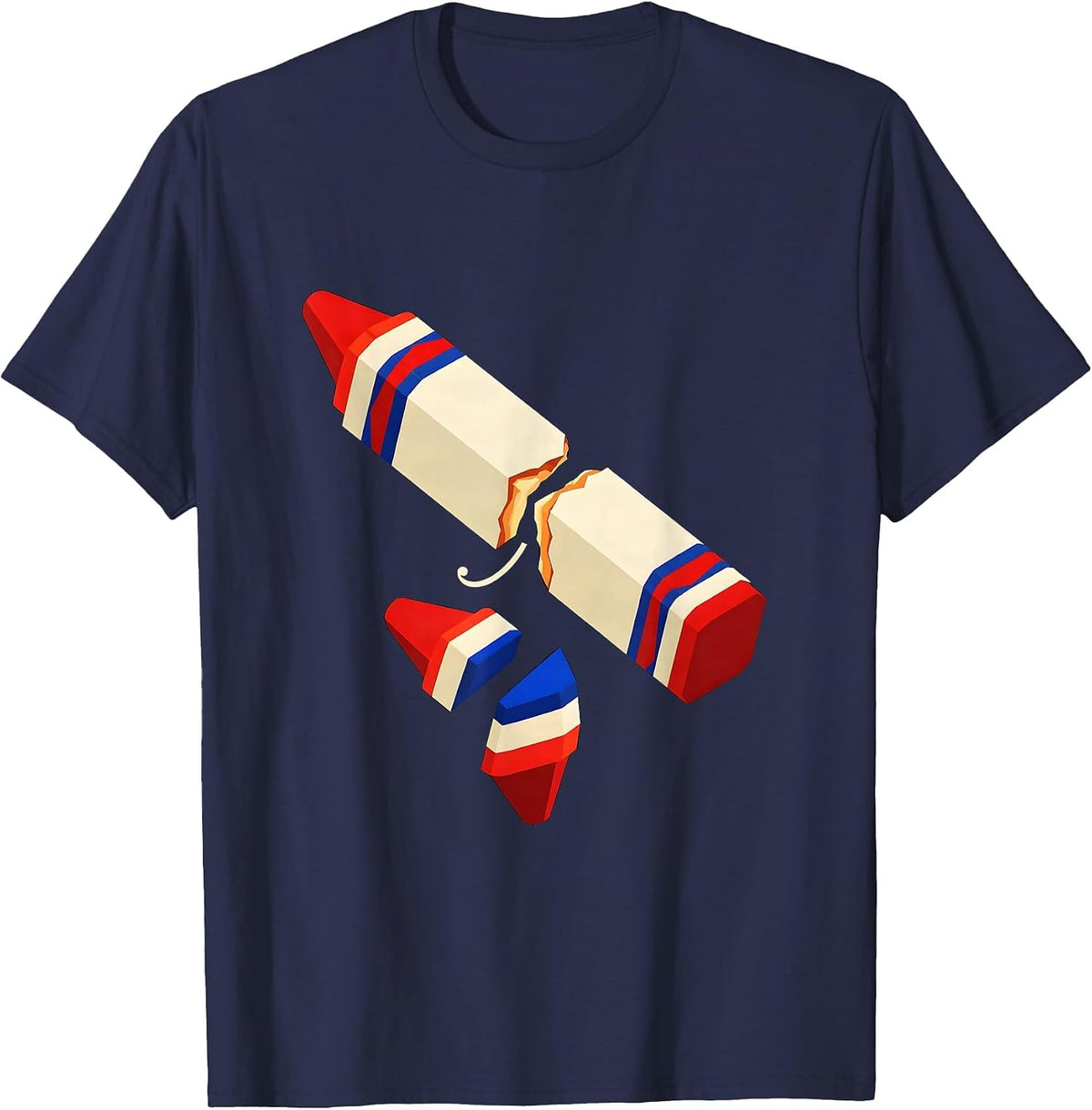 Broken Crayons Still Color Mental Health Awareness Support T-Shirt - Navy Blue