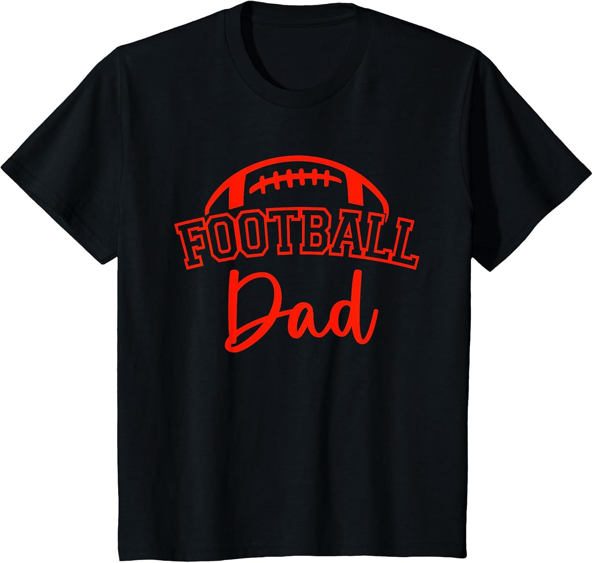 Football Dad Matching Family Football T-Shirt - Black