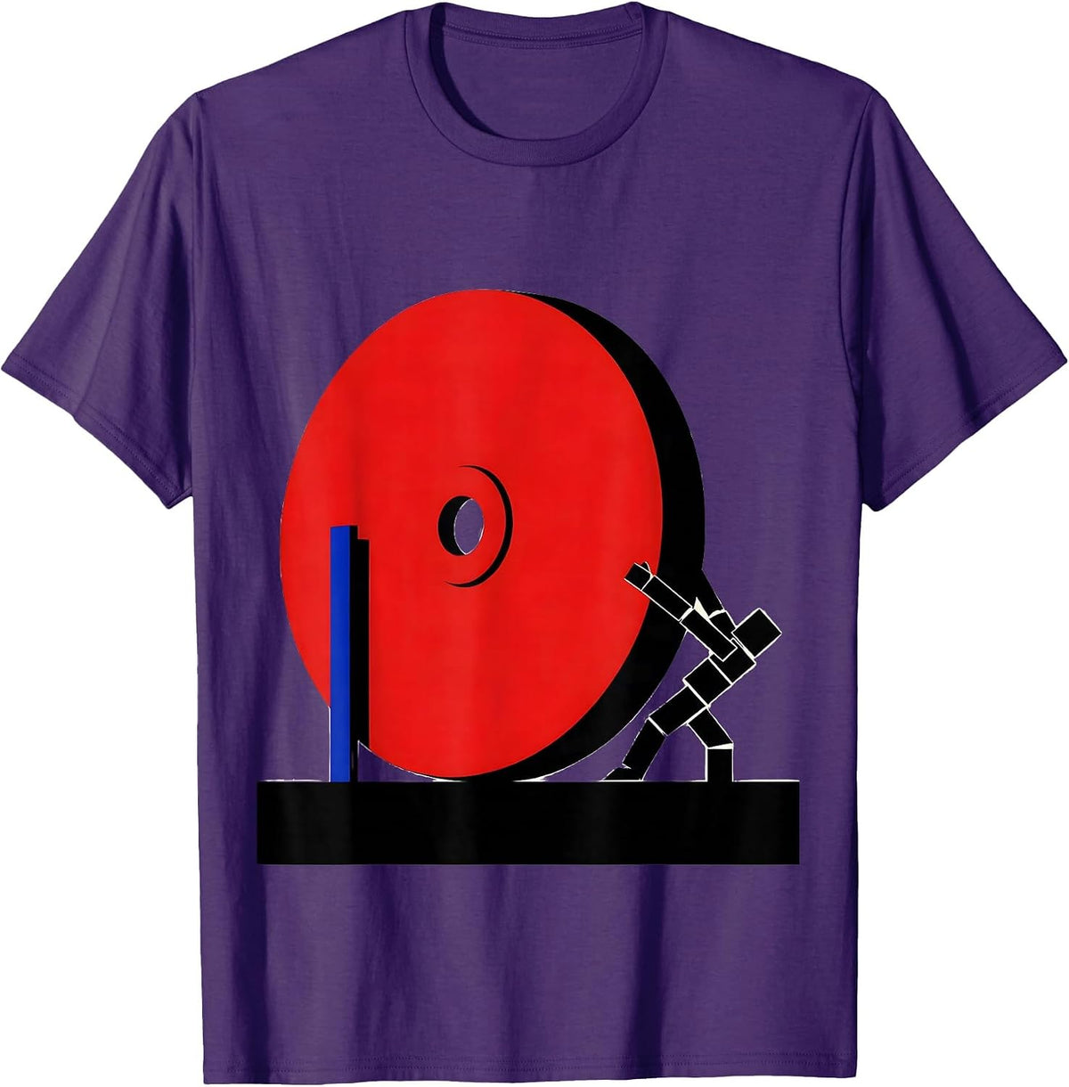 Tiny Lifter Big Plate Funny Gym Workout Meme T-Shirt - Purple