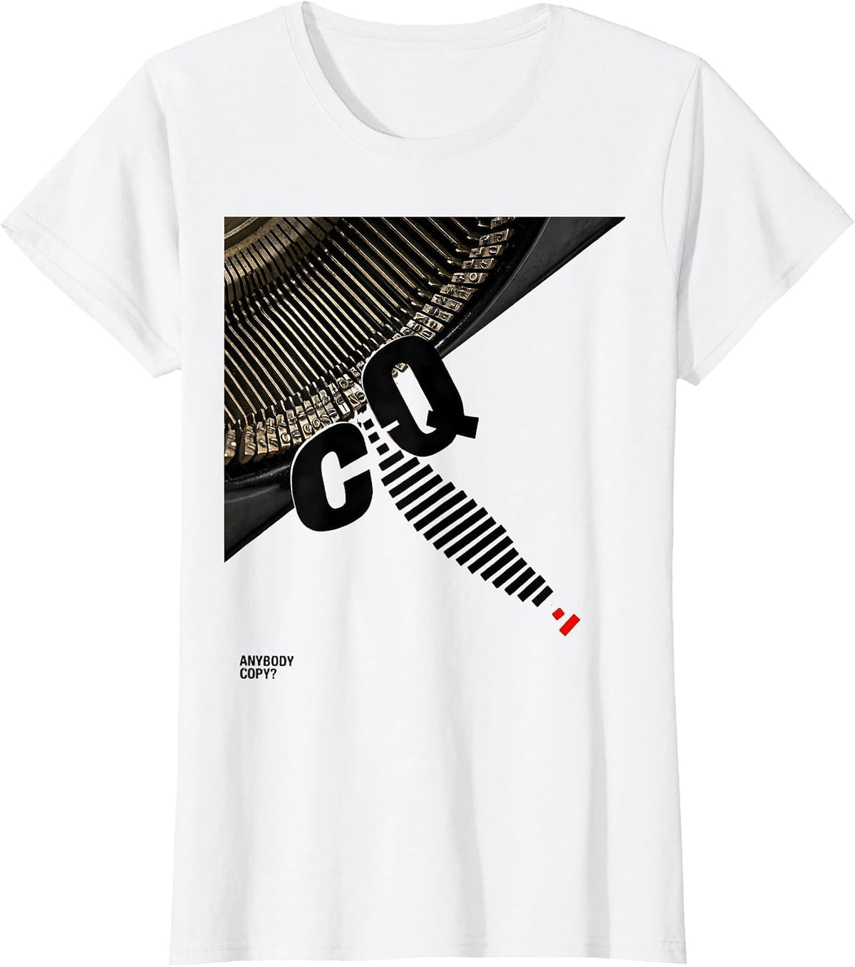 CQ, Anybody Copy? Funny Ham Radio Operator Humor T-Shirt - White