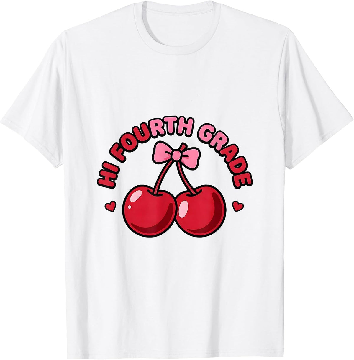 Men's Hi Fourth Grade Leopard Teacher Back To School Girls T-Shirt - White