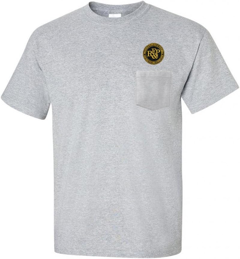 Richmond Fredericksburg and Potomac Railroad Embroidered Pocket Tee [p99] - Sport Gray