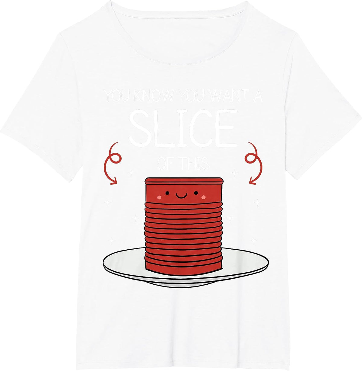 Funny Thanksgiving Canned Cranberry Sauce T-Shirt - White