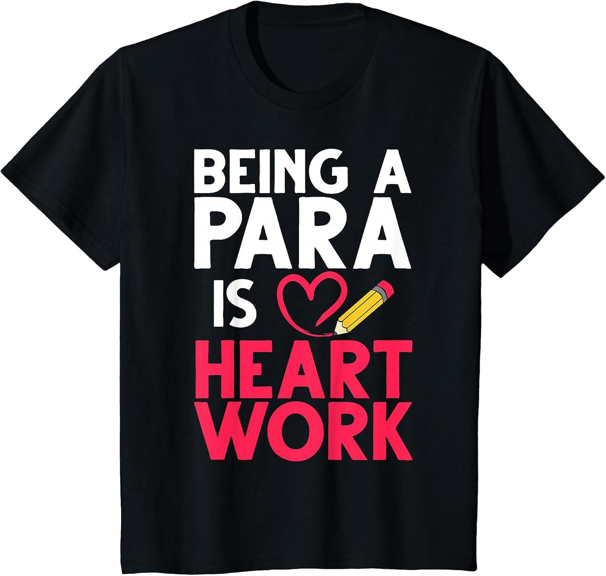 Cool Paraprofessional for Men Women para Teacher Assistant T-Shirt - Black