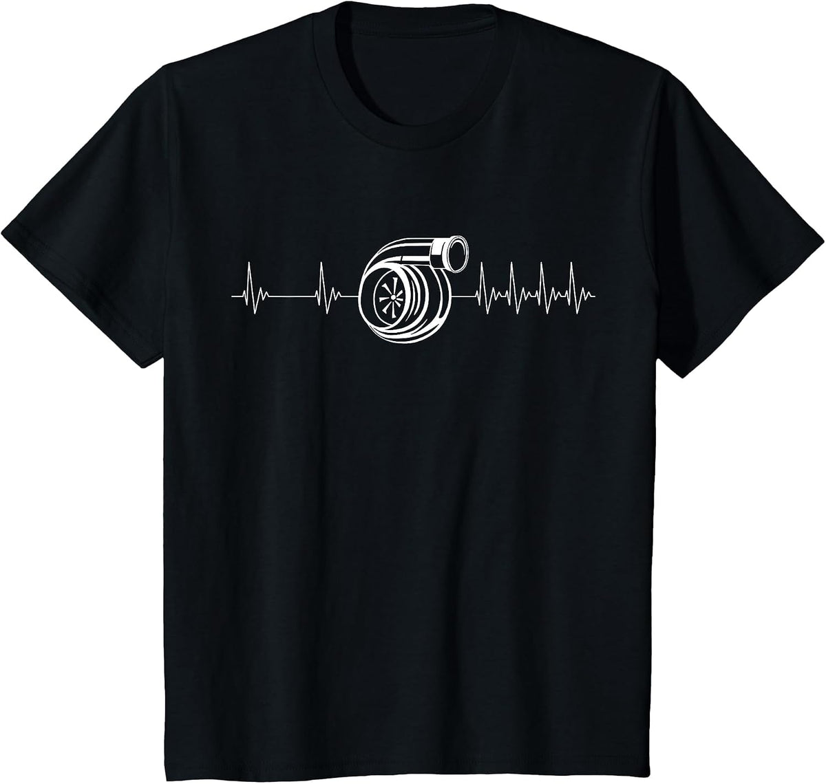Turbo Heart Beat Car Slow 2 Fast Race Car Racing Boost EWG T-Shirt - Black