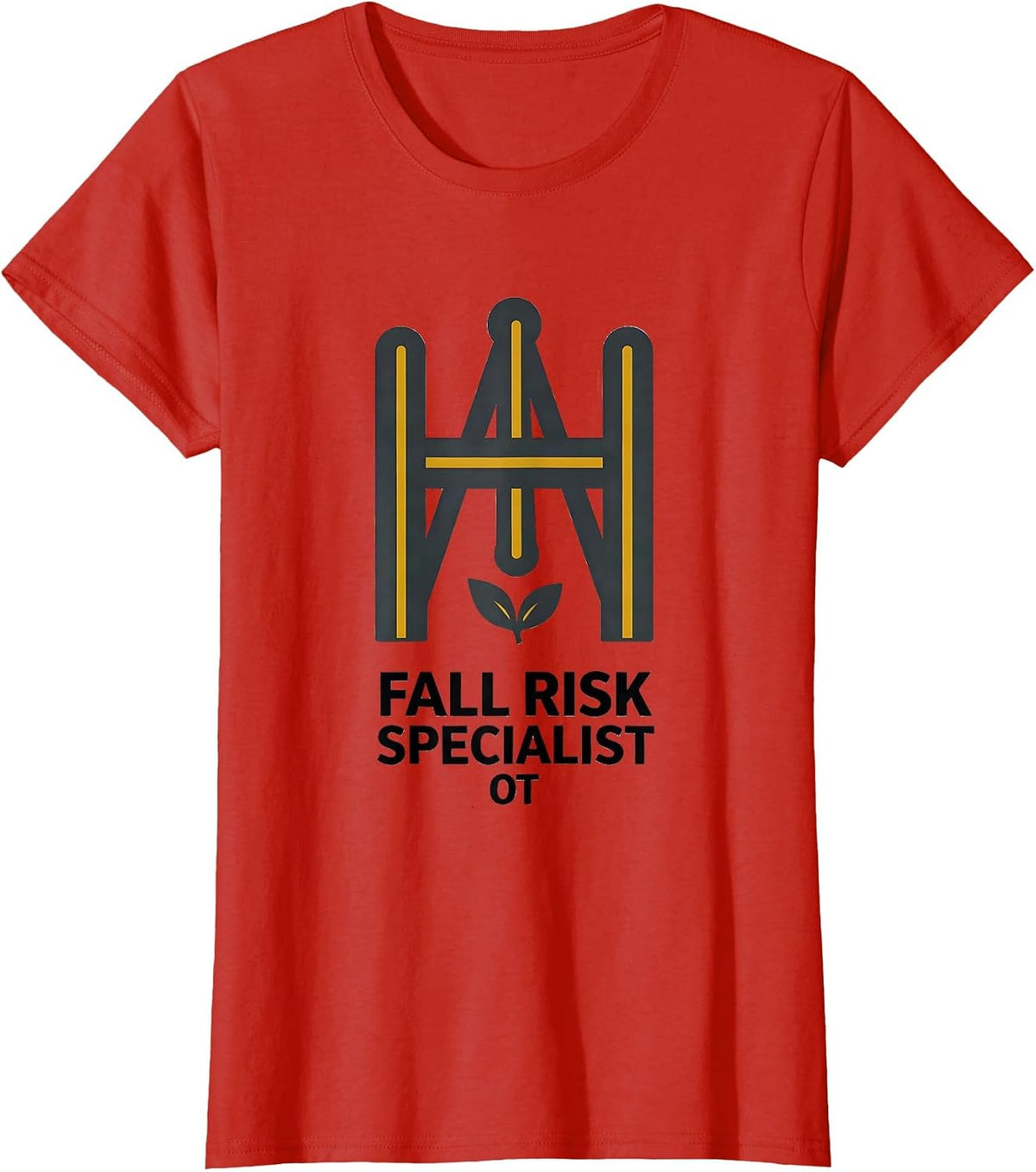 Fall Risk Specialist — OT Funny Nurse Physical Therapy OT T-Shirt - Red