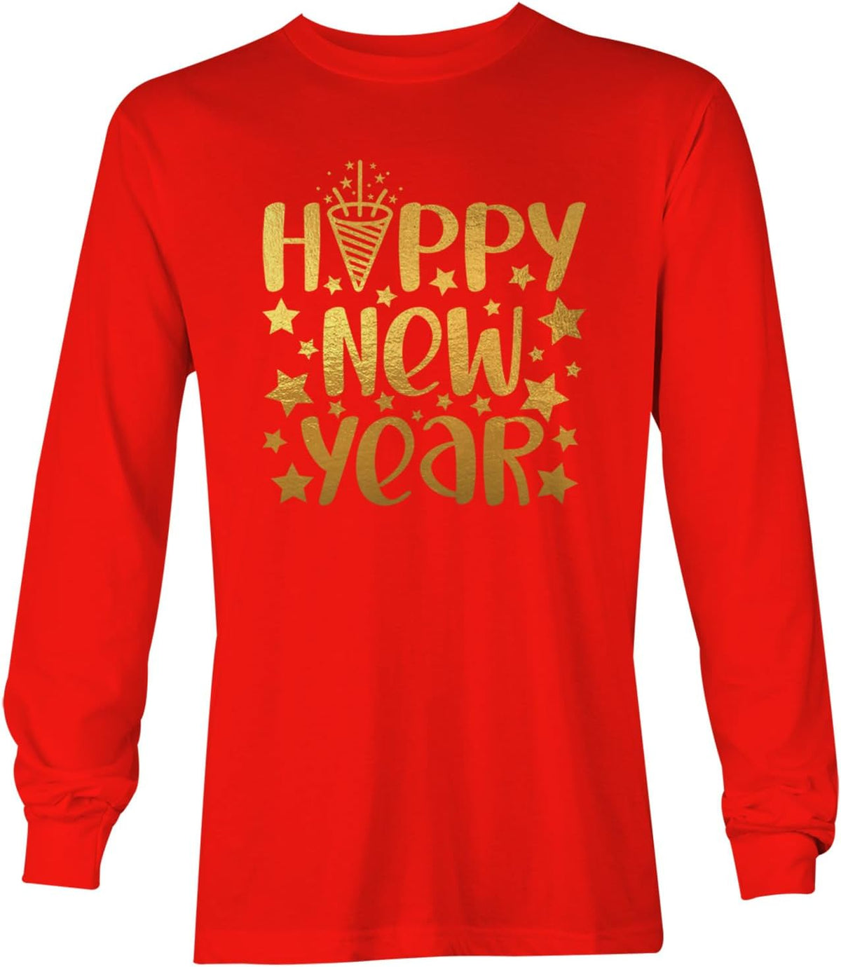 Happy New Year - Eve Party Ball Drop Unisex Long Sleeve Shirt - Red