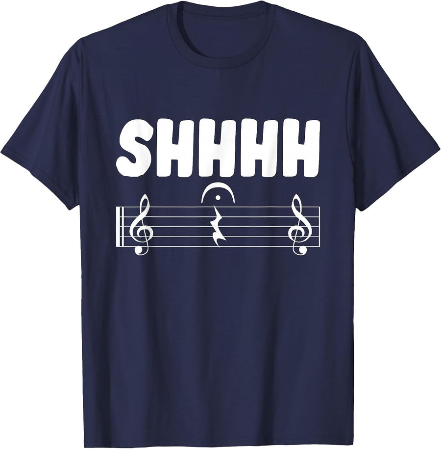 Shhh Band Director - Funny School Musical Project Lover T-Shirt - Navy Blue