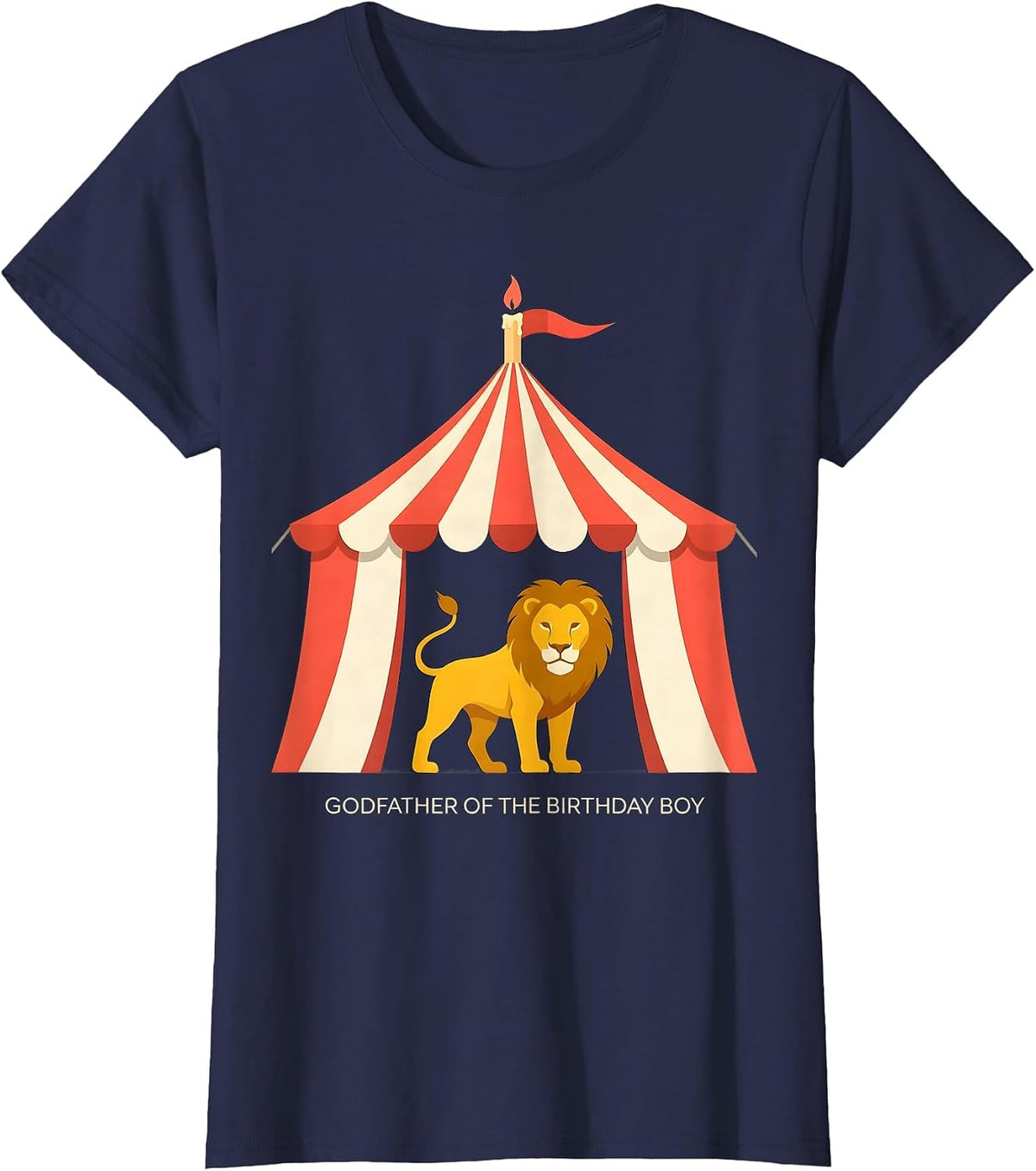 Women's Godfather Of The Birthday Boy Carnival Circus 1st Birthday T-Shirt - Navy Blue