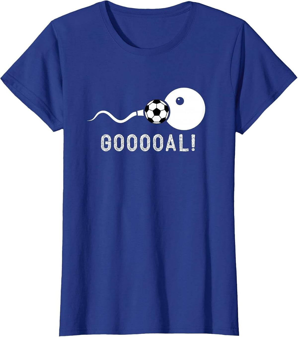 Funny Soccer Father Pregnancy Announcement T-Shirt - Royal Blue