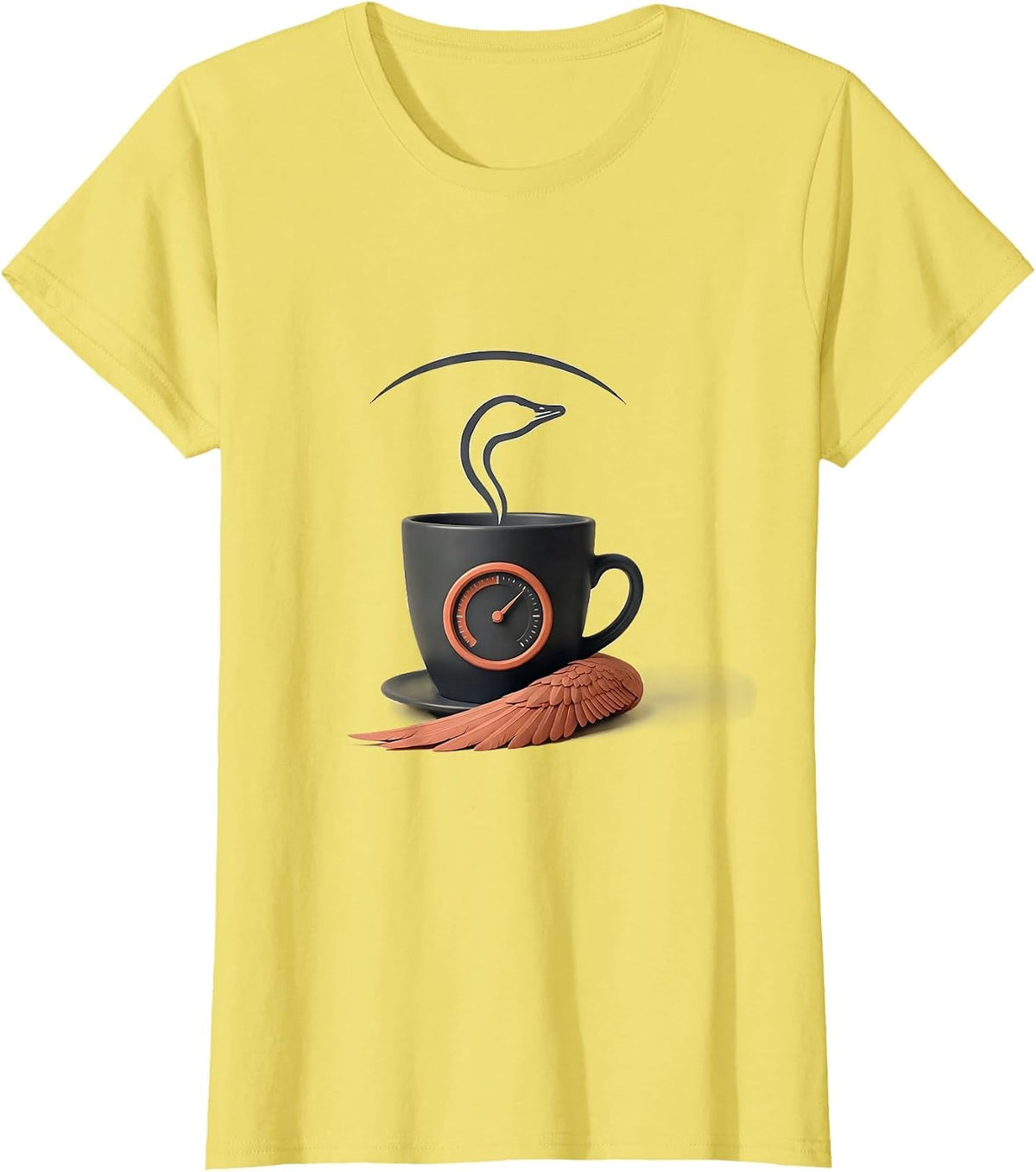 Silly Goose Scooter Mental Health Counselor Humor T-Shirt - Lemon Yellow