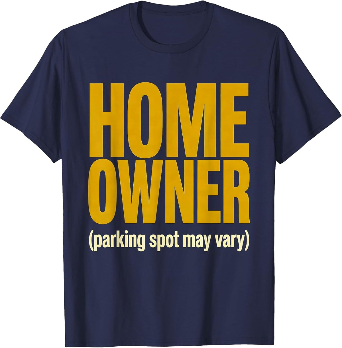 Men's HOME OWNER Van Life Retro Camper Van Owner Nomads T-Shirt - Navy Blue