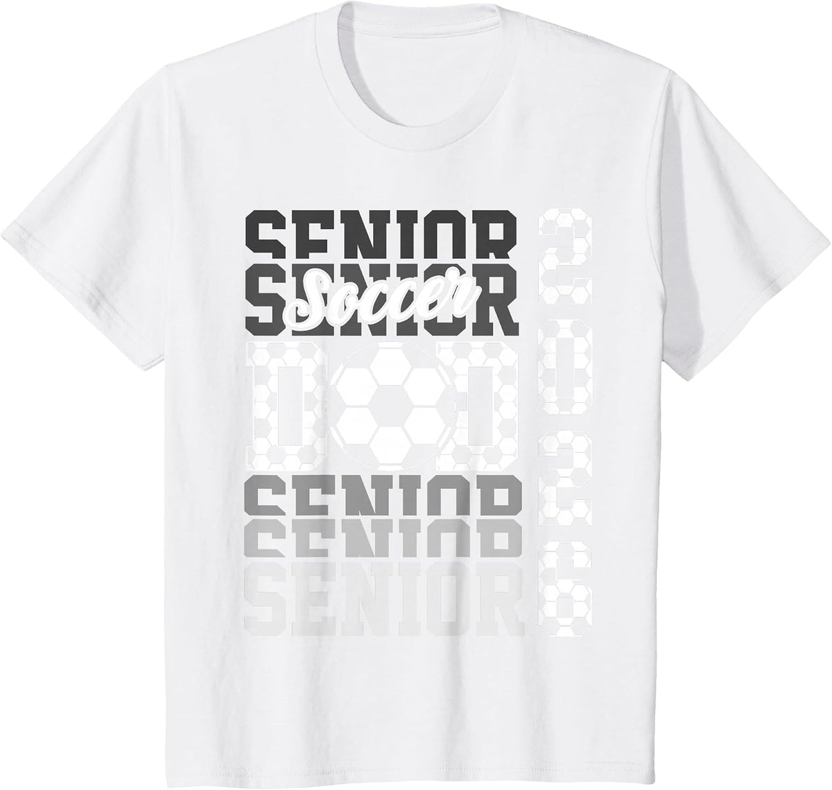 2026 Soccer Senior Dad Graduation Matching Family T-Shirt - White