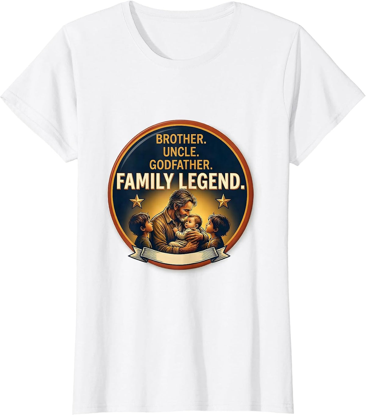Women's Brother Uncle Godfather Family Legend Cool Uncle T-Shirt - White