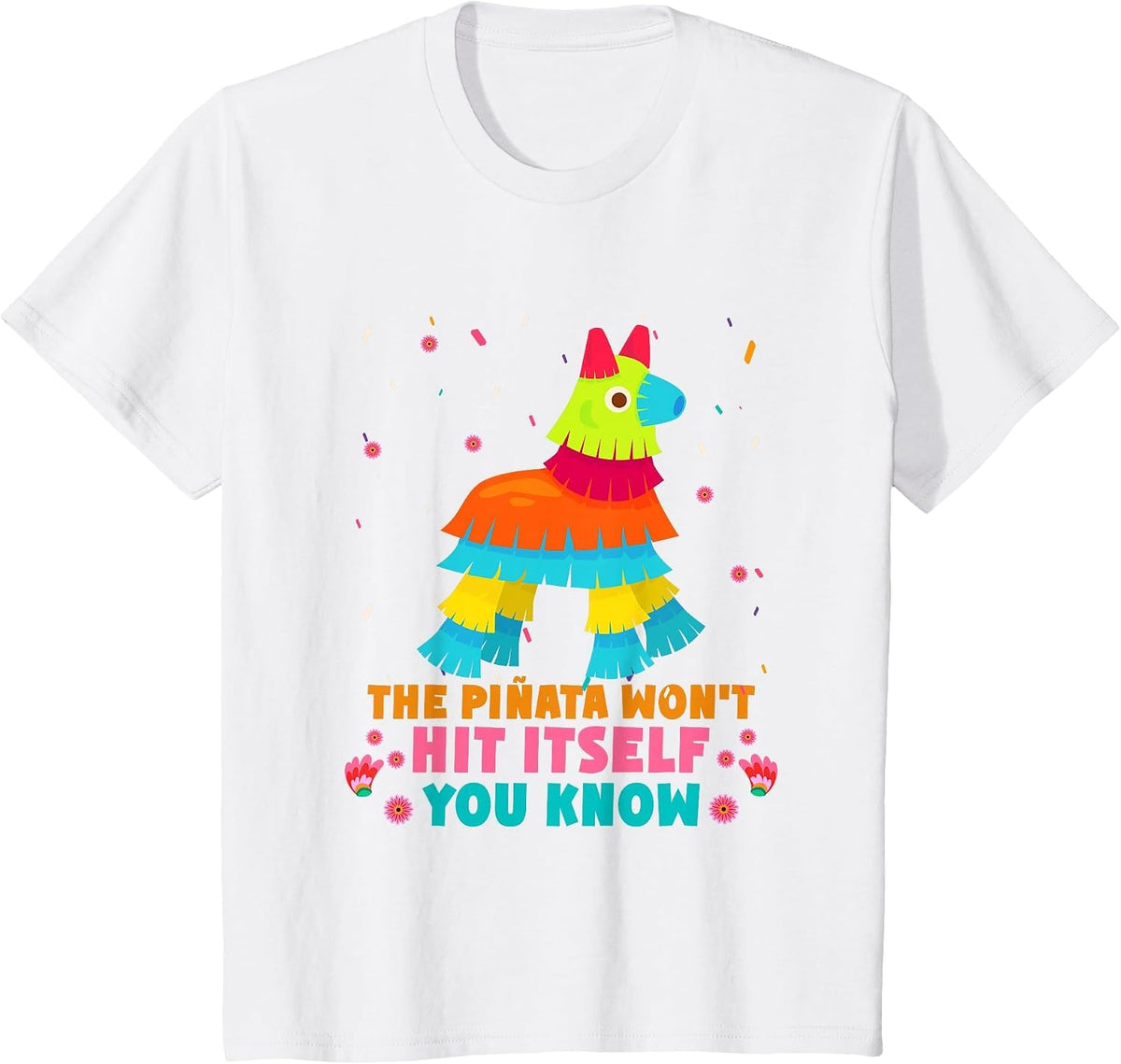 Pinata Funny Cinco De Mayo Mexican Party Fiesta T-Shirt - White