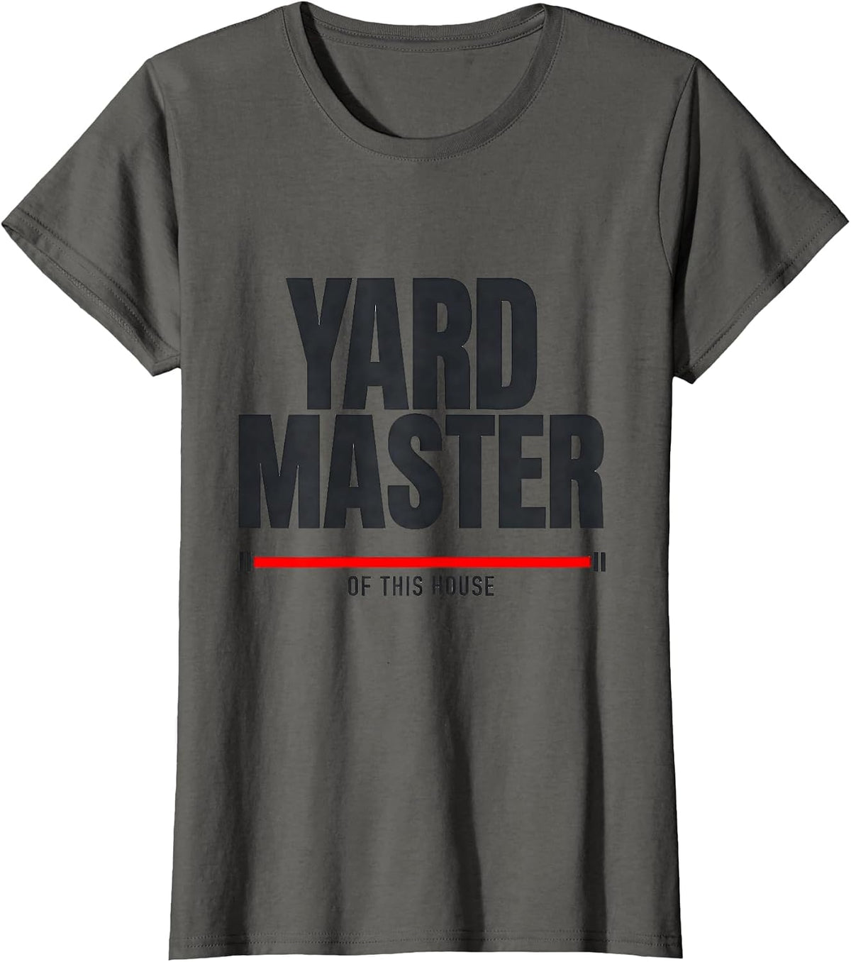 Women's Yardmaster Of This House Funny Train Enthusiast Model T-Shirt - Asphalt Grey