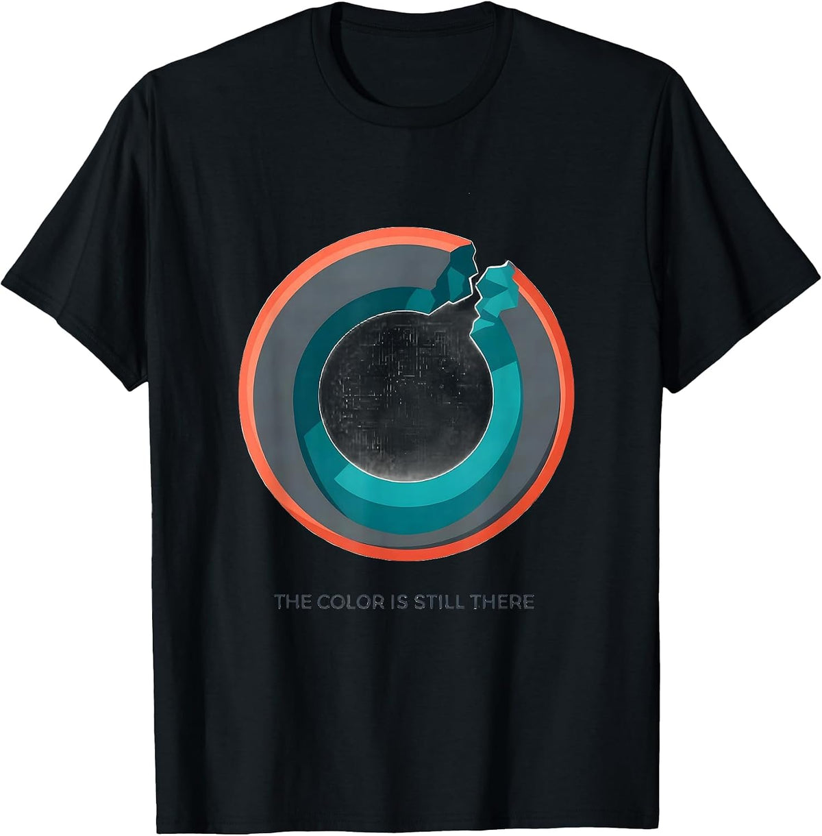 Men's The Color Is Still There Mental Health Awareness Support T-Shirt - Black