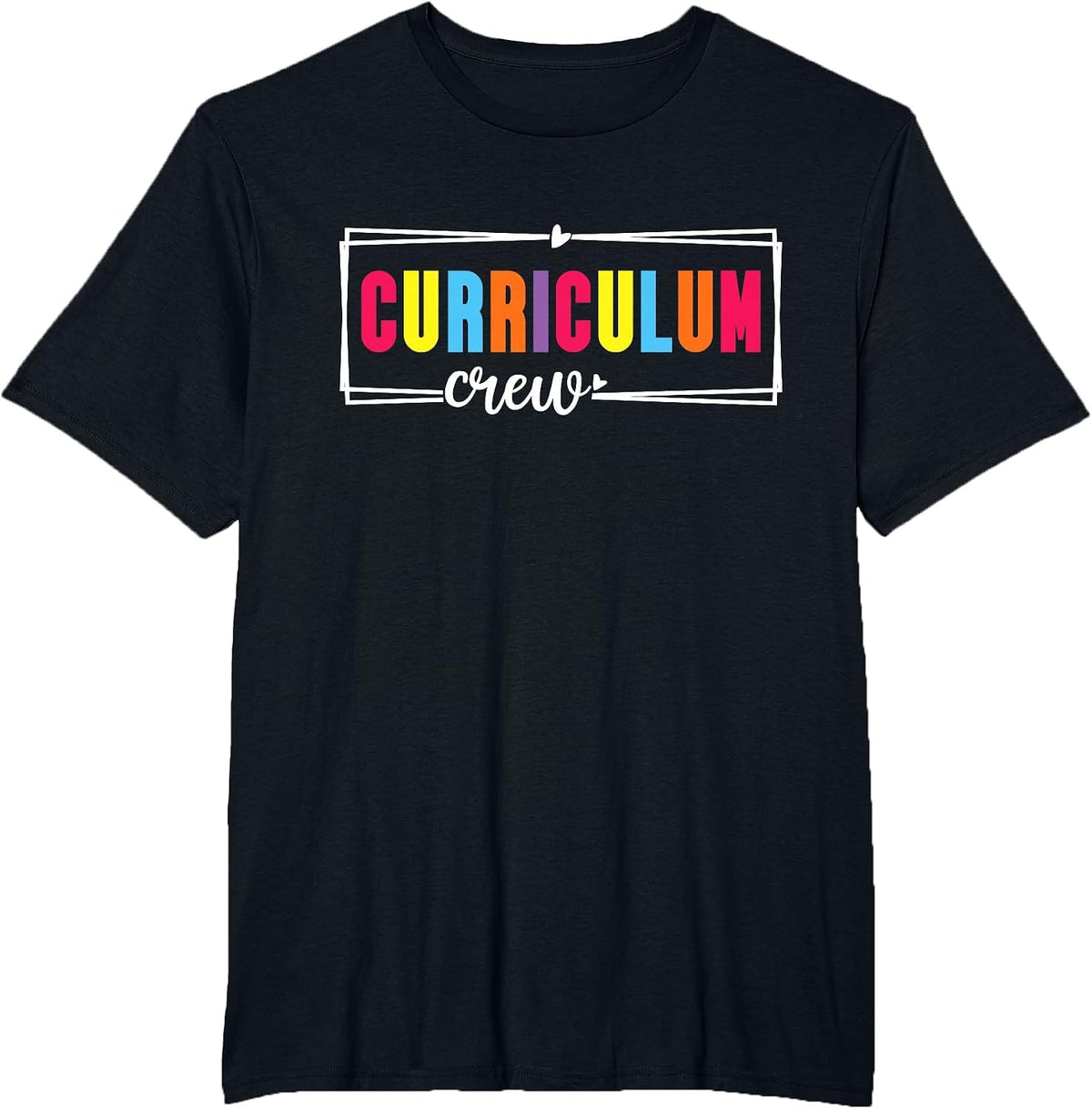 Retro Curriculum Crew Instructional Coordinator Prek Teacher T-Shirt - Black