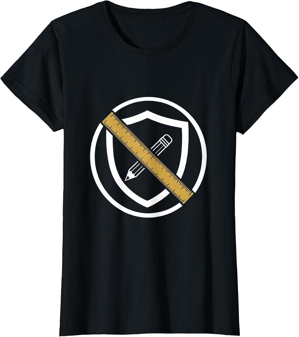 Paraprofessional Superhero Shield Graphic T-Shirt - Black