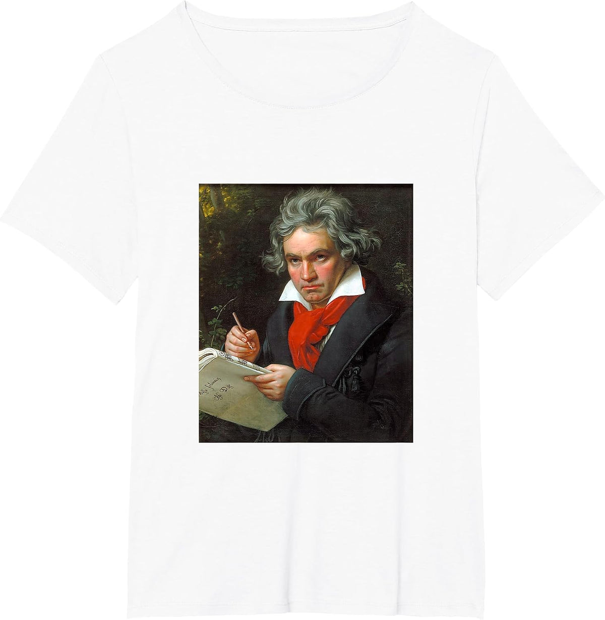 Ludwig Van Beethoven - Portrait T-Shirt - White