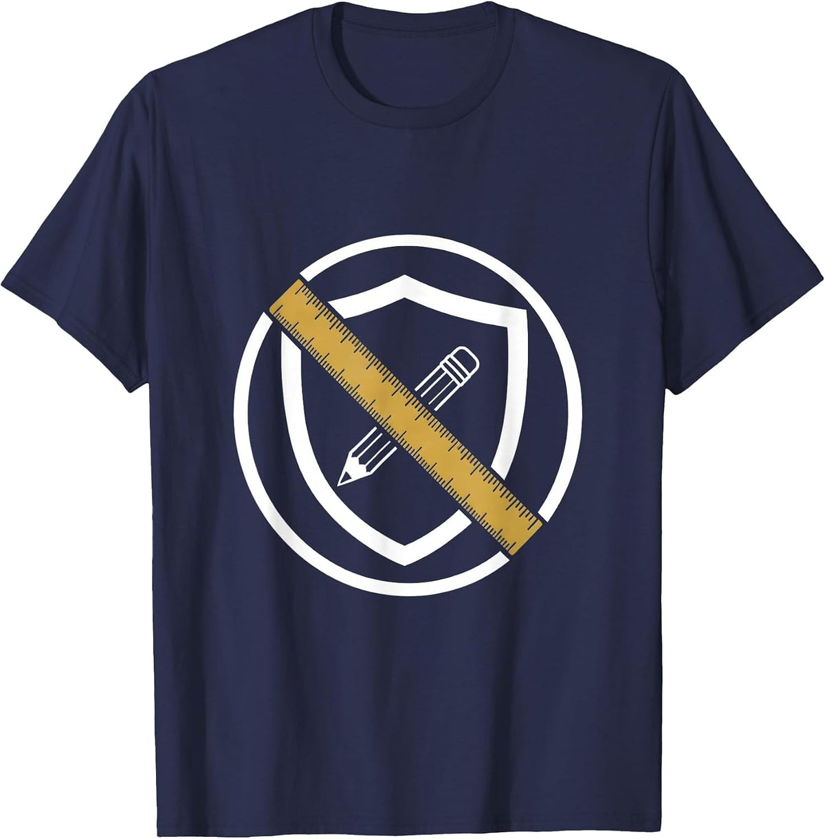 Paraprofessional Superhero Shield Graphic T-Shirt - Navy Blue