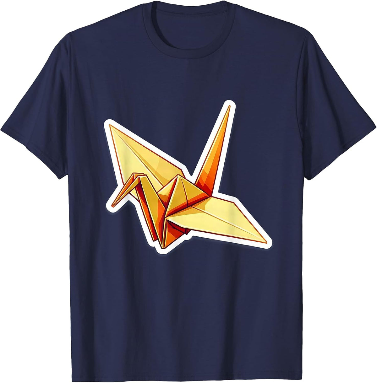 Men's Detention Slip Paper Crane Substitute Teacher T-Shirt - Navy Blue