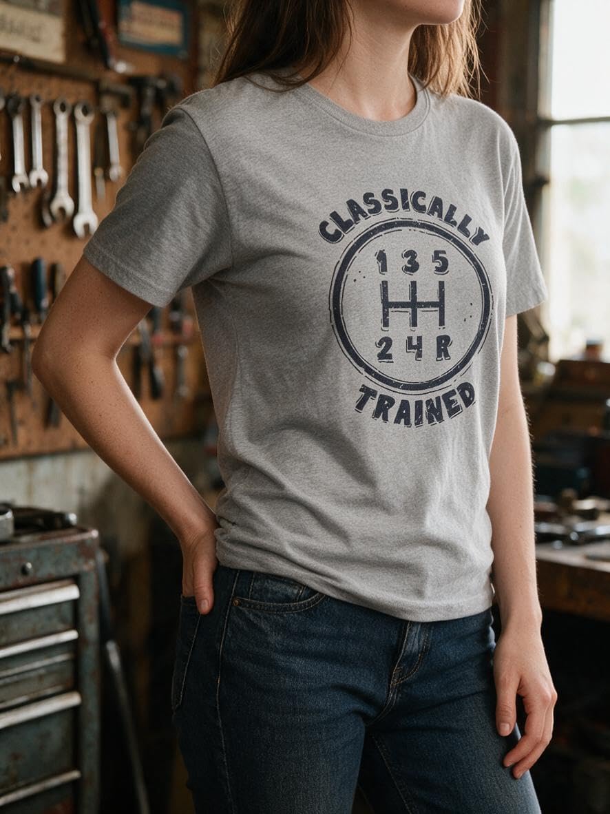Classically Trained Graphic Tee Funny Shirts for Men Grey - Grey