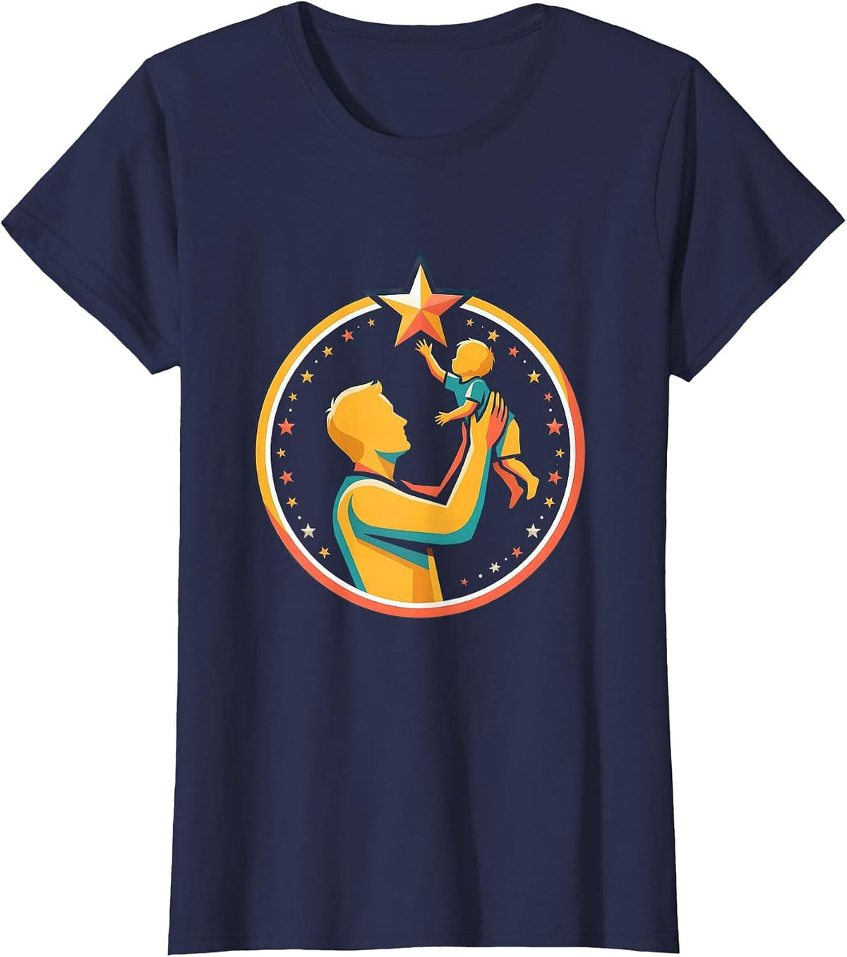 Women's Paraprofessional Reach for the Stars Graphic T-Shirt - Navy Blue