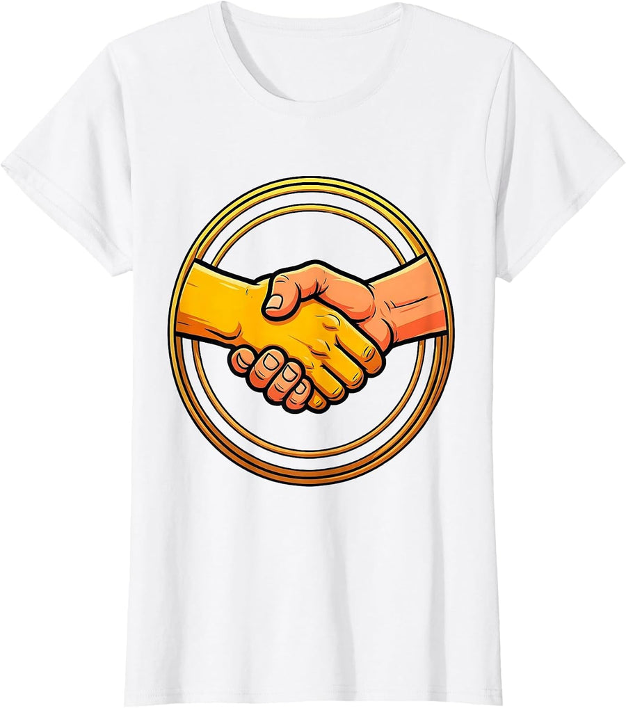 Women's Relay Race Handoff Graphic Tee T-Shirt - White