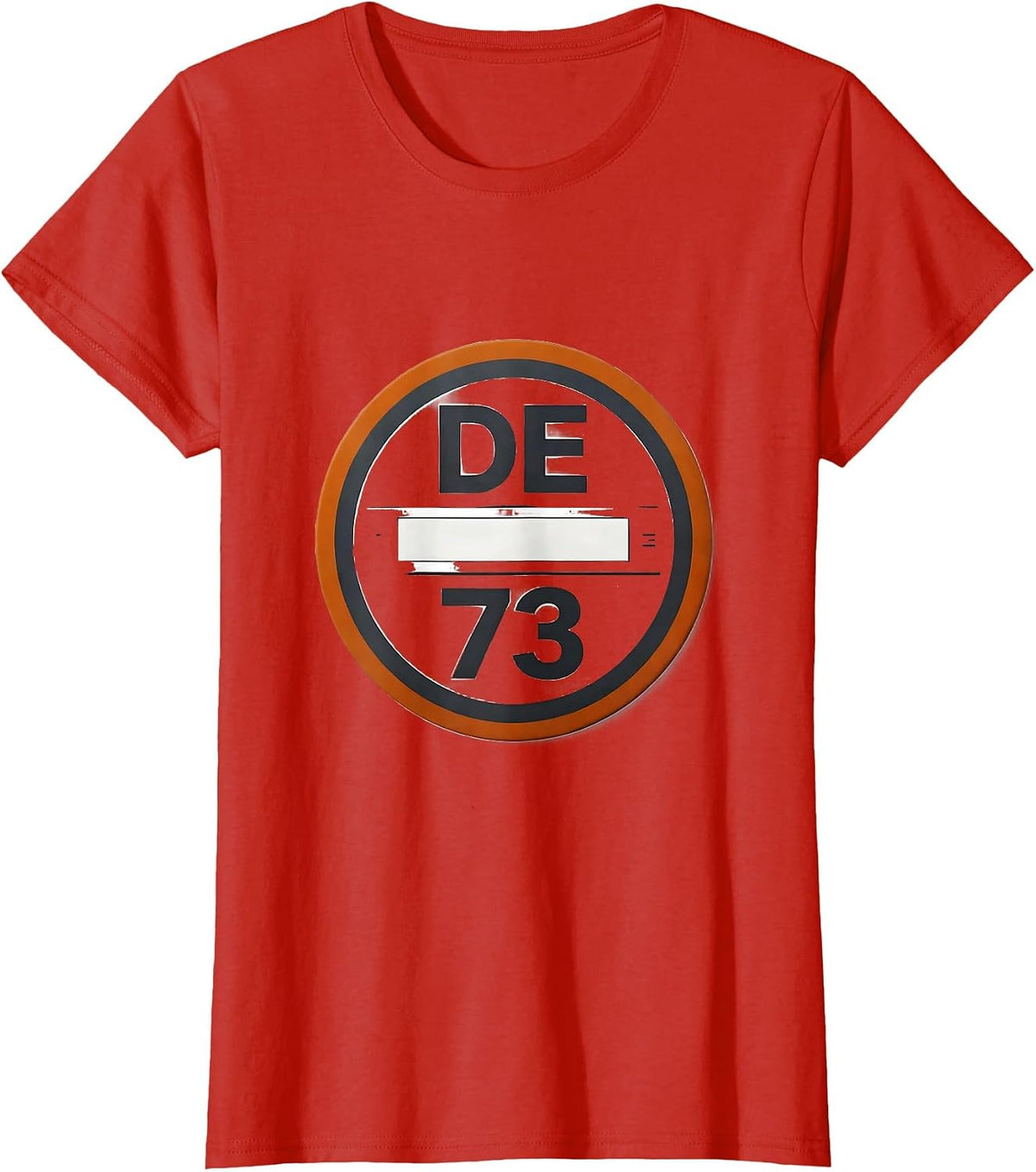 DE · 73 Minimalist Ham Radio Operator Hobbyist Pride Humor T-Shirt - Red