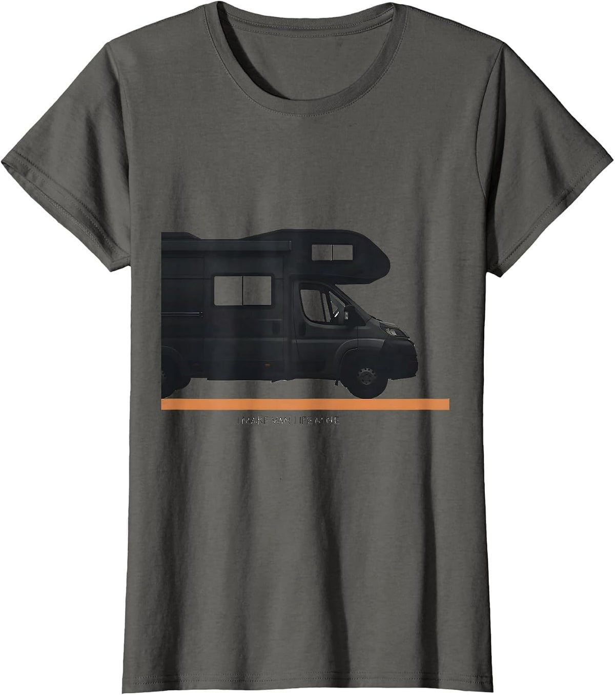 Women's I Make Van Life Mine Retro Van Dweller Nomad Adventure Gift T-Shirt - Asphalt Grey