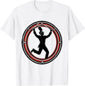 Men's Drum Major Mom Bun Silhouette Band Mom Gift T-Shirt - White