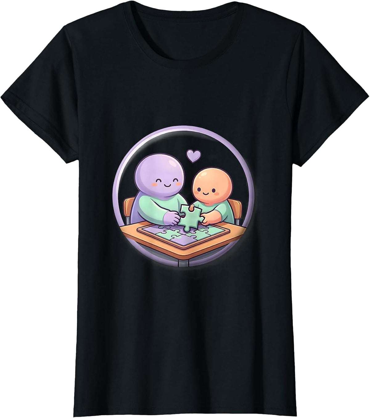 Sealed Classroom Badge Cute Paraprofessional Teacher T-Shirt - Black
