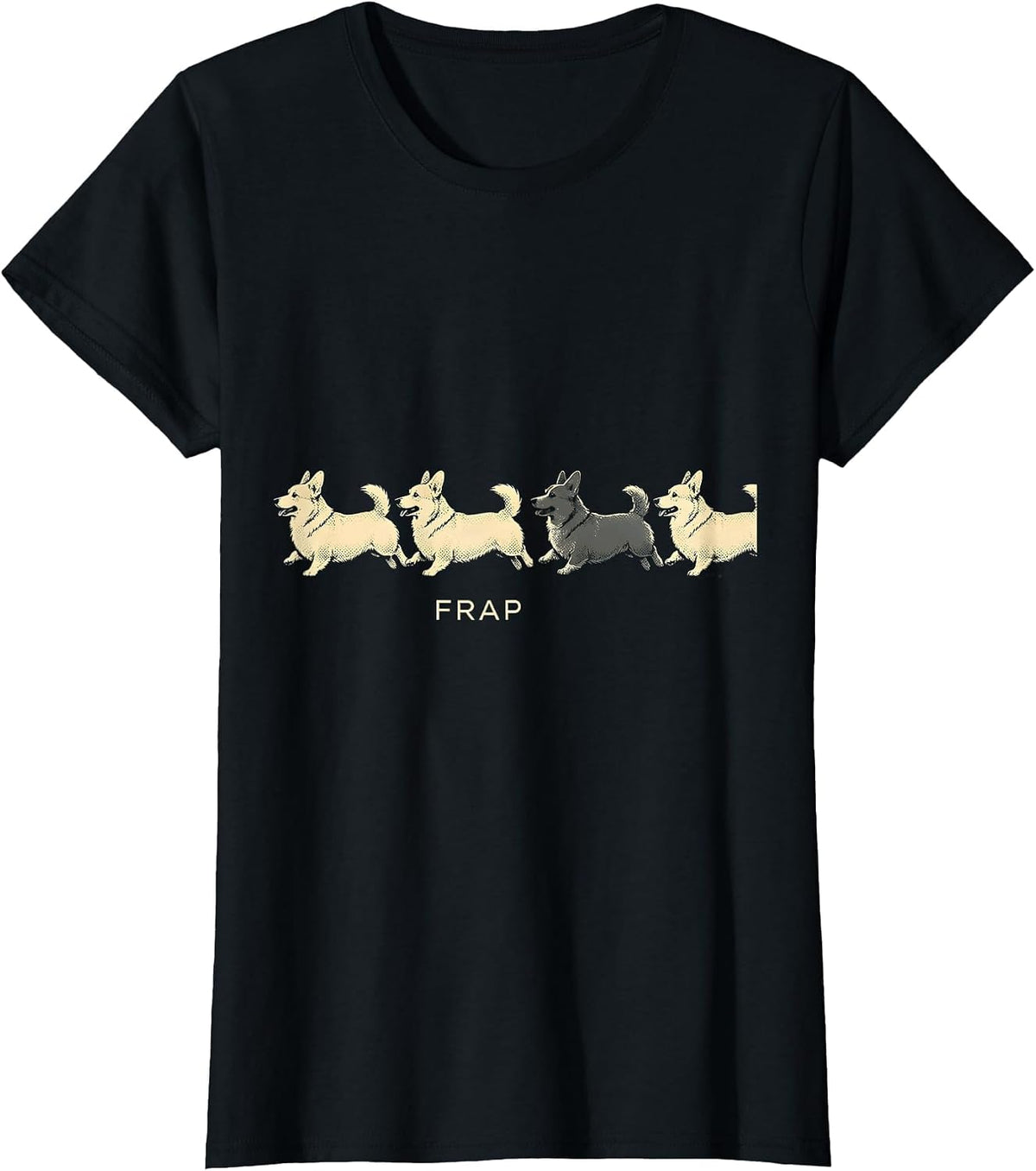Frap Funny Corgi Dog Lover Corgi Mom Dad T-Shirt - Black