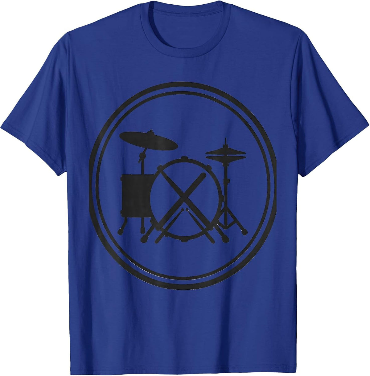 Sealed Drum Kit Minimalist Drummer Gift T-Shirt - Royal Blue