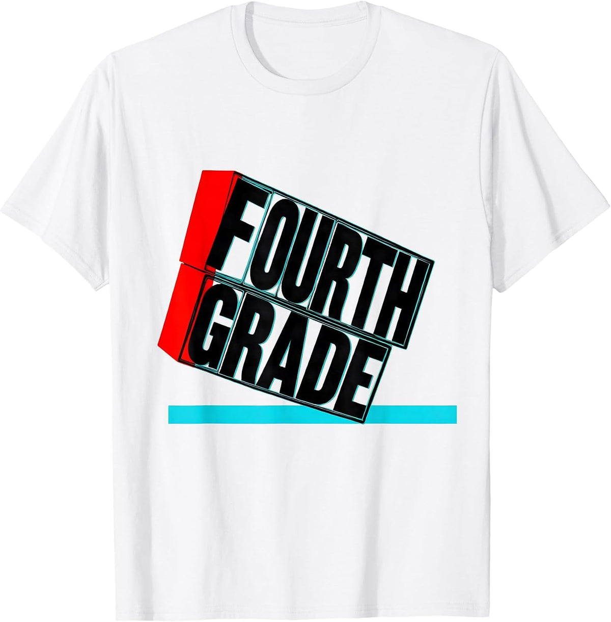 Men's Fourth Grade Retro Teacher Student Back To School T-Shirt - White