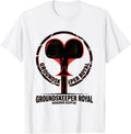 Men's Groundskeeper Royal, Hedgehogs Excepted Literary Quote T-Shirt - White