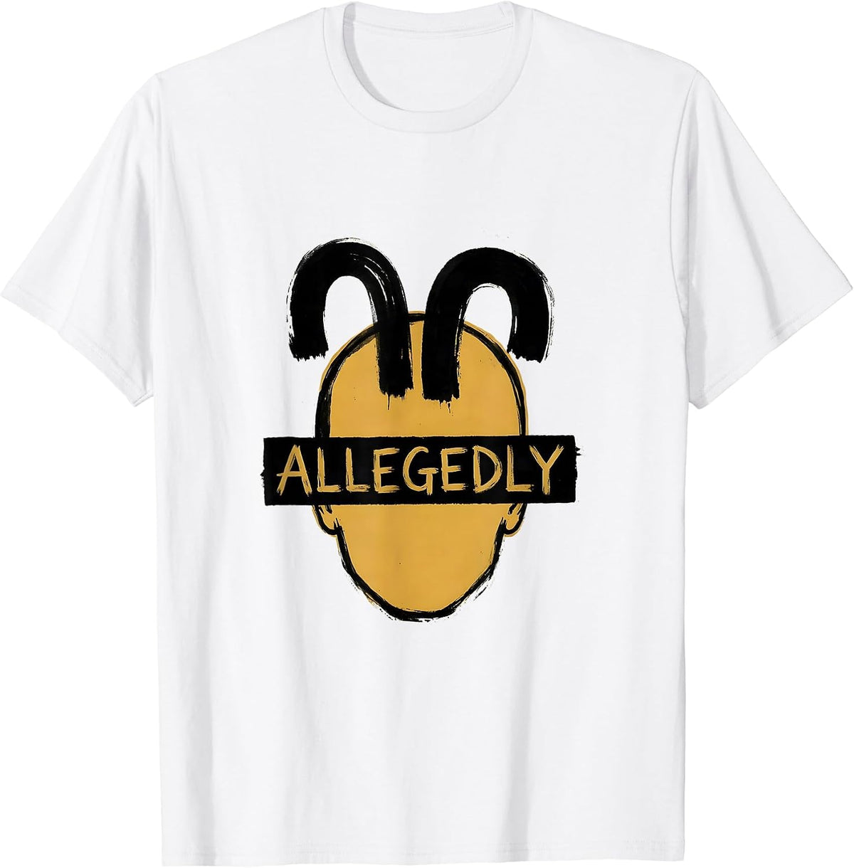 Men's Allegedly Funny Grammar Police Punctuation Humor English T-Shirt - White
