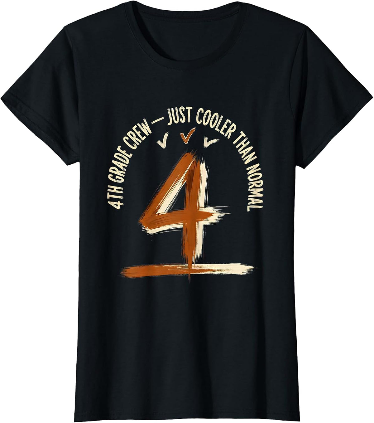 4th Grade Crew Just Cooler Than Normal Teacher T-Shirt - Black