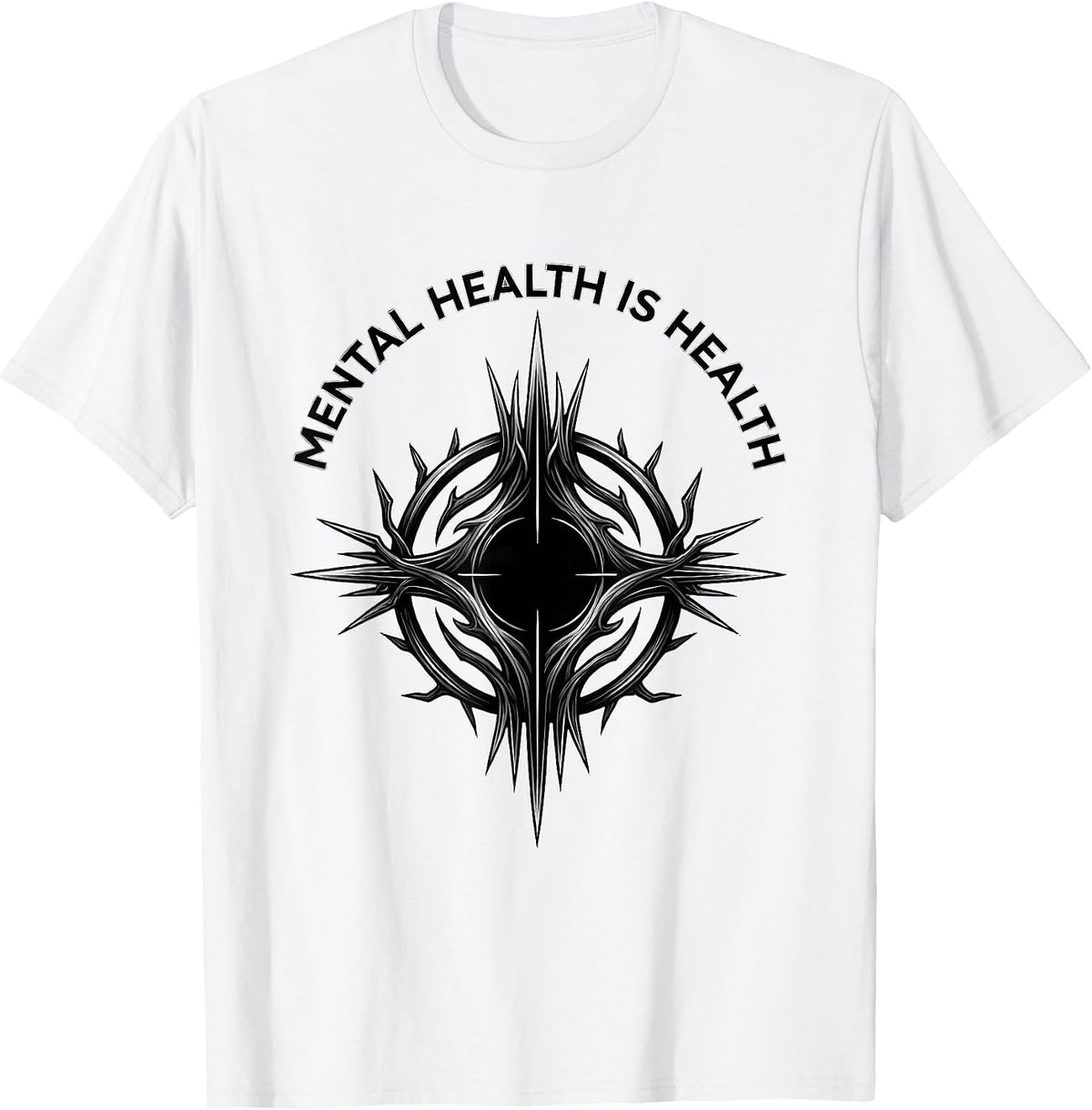 Men's Mental Health Is Health Awareness Design T-Shirt - White