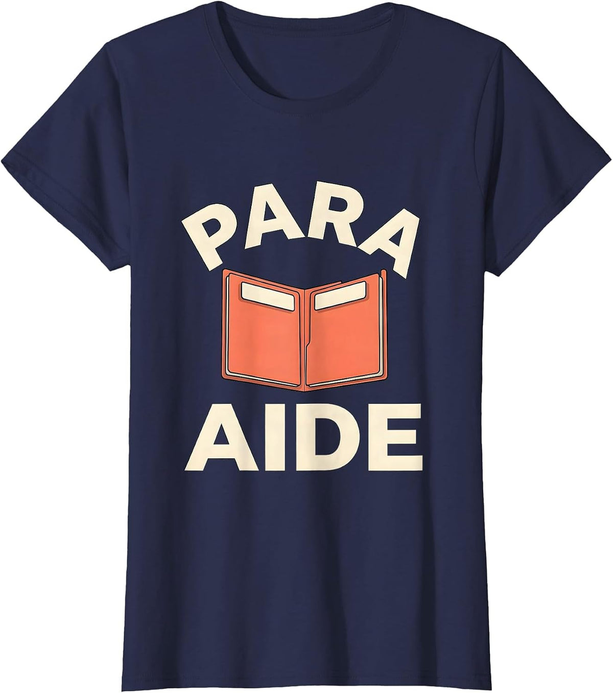 Women's Para Aide Funny Paraprofessional Paraeducator Teacher T-Shirt - Navy Blue